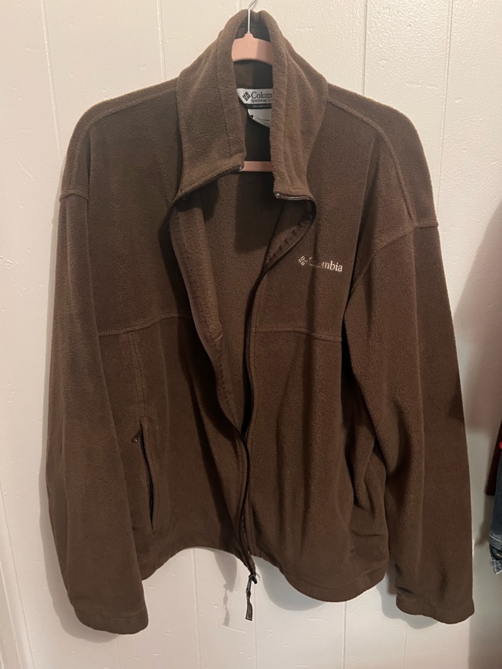Columbia Men's Brown Full-Zip Fleece Jacket
